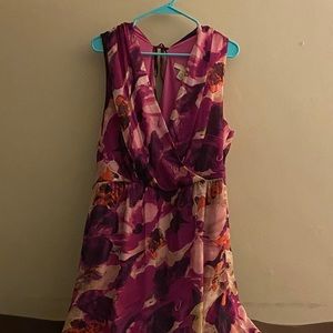 Women’s 24w Floral Cocktail Dress.